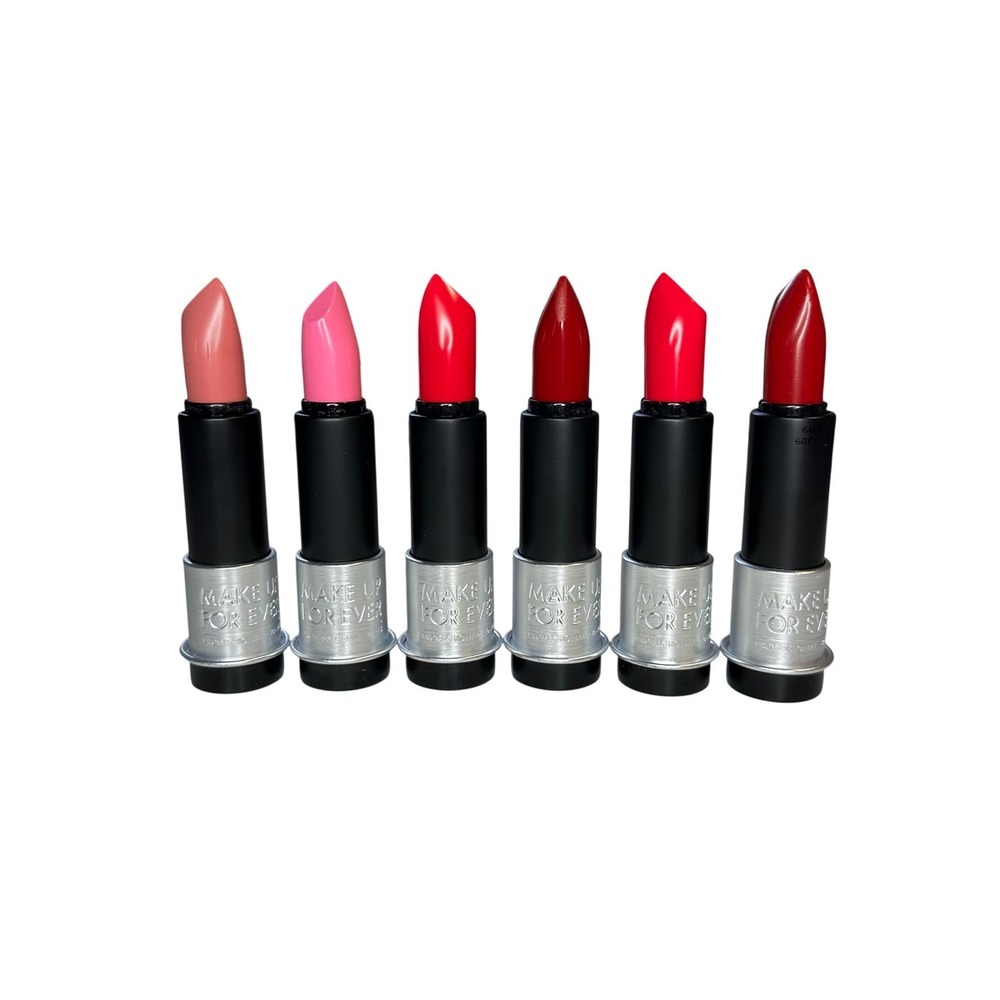 MAKE UP FOR EVER Artist Rouge Creme Lipstick Set 6 Shades Matte and Creme Finish